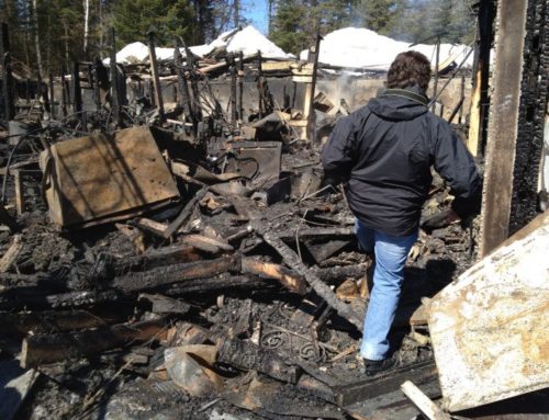House and Studio Burned to the Ground