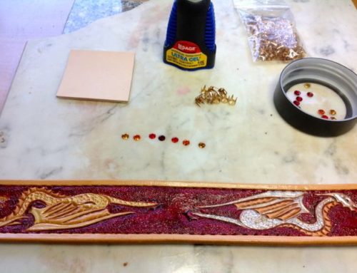 New Video! Setting Swarovski Crystals in Heavy Leather using Rimsets