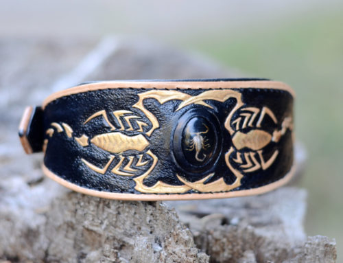 Golden Scorpion Dog Collar